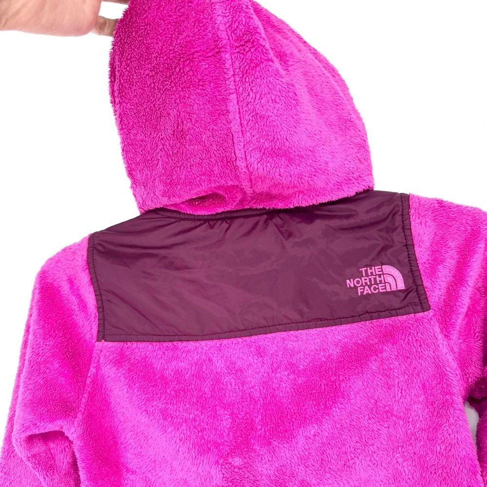The North Face Girls Oso Hoodie Full Zip Fleece Jacket Pink Size S Gorpcore Hike